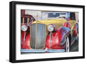 '38 Packard Phaeton Body-Graham Reynolds-Framed Art Print