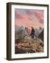 #383-spacerocket art-Framed Giclee Print