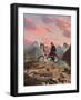 #383-spacerocket art-Framed Giclee Print