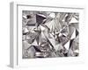 3D Abstract Crystal Clear Background Texture-wacomka-Framed Art Print