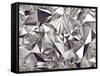 3D Abstract Crystal Clear Background Texture-wacomka-Framed Stretched Canvas