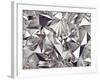 3D Abstract Crystal Clear Background Texture-wacomka-Framed Art Print