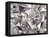 3D Abstract Crystal Clear Background Texture-wacomka-Framed Stretched Canvas