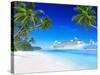 3D Cruise Ship by Tropical Beach-Rawpixel-Stretched Canvas