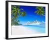 3D Cruise Ship by Tropical Beach-Rawpixel-Framed Photographic Print