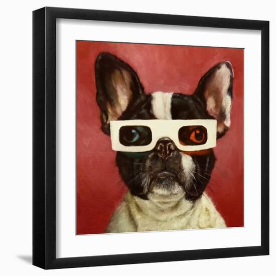 3D Dog-Lucia Heffernan-Framed Art Print