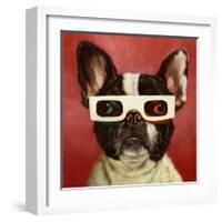 3D Dog-Lucia Heffernan-Framed Art Print