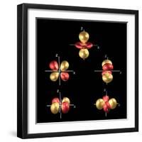 3d Electron Orbitals-Dr. Mark J.-Framed Premium Photographic Print