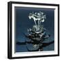 3D Flower-kjolak-Framed Art Print