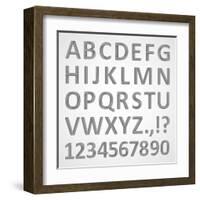 3D Font-theseamuss-Framed Art Print