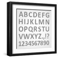 3D Font-theseamuss-Framed Art Print