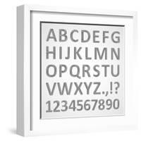 3D Font-theseamuss-Framed Art Print