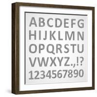 3D Font-theseamuss-Framed Art Print