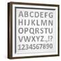 3D Font-theseamuss-Framed Art Print