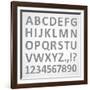 3D Font-theseamuss-Framed Art Print