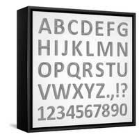 3D Font-theseamuss-Framed Stretched Canvas