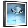 3D Glass Flower-kjolak-Framed Art Print