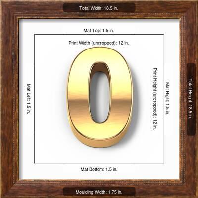 3d gold metal numbers number 0 posters sashkin allposters com