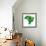 3D Map Of Brazil-vinz89-Framed Art Print displayed on a wall