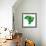 3D Map Of Brazil-vinz89-Framed Art Print displayed on a wall