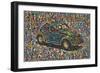 3D Mosaic-Mark Gordon-Framed Giclee Print