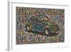 3D Mosaic-Mark Gordon-Framed Giclee Print