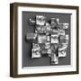 3D Render, Digital Illustration, Classic Art Objects, Face Details, Mosaic, Abstract Blocks, Eyes,-wacomka-Framed Art Print