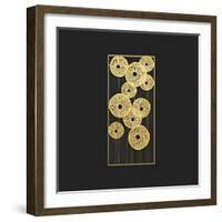 3D Render Gold Wall Art Metal Sculpture-deckorator-Framed Art Print