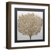 3D Render Picture in Gold Coral-deckorator-Framed Art Print