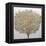 3D Render Picture in Gold Coral-deckorator-Framed Stretched Canvas