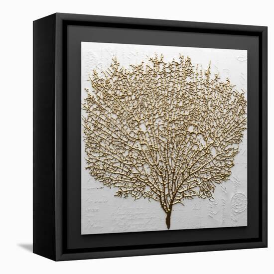 3D Render Picture in Gold Coral-deckorator-Framed Stretched Canvas