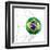 3D Rendering Of A Brazilian Soccer Ball In A Net-zentilia-Framed Art Print