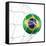 3D Rendering Of A Brazilian Soccer Ball In A Net-zentilia-Framed Stretched Canvas