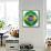 3D Rendering Of A Brazilian Soccer Ball Isolated On A White Background-zentilia-Framed Stretched Canvas displayed on a wall