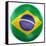 3D Rendering Of A Brazilian Soccer Ball Isolated On A White Background-zentilia-Framed Stretched Canvas