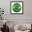 3D Rendering Of A Brazilian Soccer Ball Isolated On A White Background-zentilia-Framed Art Print displayed on a wall