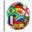 3D Rendering Of A Soccer Ball With Flags Of The Participating Countries In World Cup 2010-zentilia-Stretched Canvas