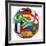 3D Rendering Of A Soccer Ball With Flags Of The Participating Countries In World Cup 2010-zentilia-Framed Art Print