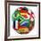 3D Rendering Of A Soccer Ball With Flags Of The Participating Countries In World Cup 2010-zentilia-Framed Art Print