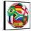 3D Rendering Of A Soccer Ball With Flags Of The Participating Countries In World Cup 2010-zentilia-Framed Stretched Canvas