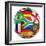 3D Rendering Of A Soccer Ball With Flags Of The Participating Countries In World Cup 2010-zentilia-Framed Art Print