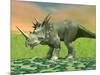 3D Rendering of a Styracosaurus Dinosaur-null-Mounted Art Print