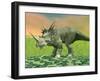 3D Rendering of a Styracosaurus Dinosaur-null-Framed Art Print