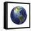 3D Rendering of Planet Earth, Centered on North America and South America-null-Framed Stretched Canvas