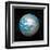 3D Rendering of Planet Earth Centered on the North Pole-null-Framed Art Print