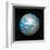 3D Rendering of Planet Earth Centered on the North Pole-null-Framed Art Print