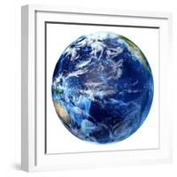 3D Rendering of Planet Earth, Centered On the Pacific Ocean-Stocktrek Images-Framed Photographic Print