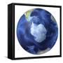 3D Rendering of Planet Earth, Centered On the South Pole-Stocktrek Images-Framed Stretched Canvas