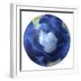 3D Rendering of Planet Earth, Centered On the South Pole-Stocktrek Images-Framed Photographic Print