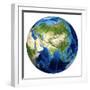 3D Rendering of Planet Earth with Clouds, Centered On Asia-Stocktrek Images-Framed Photographic Print